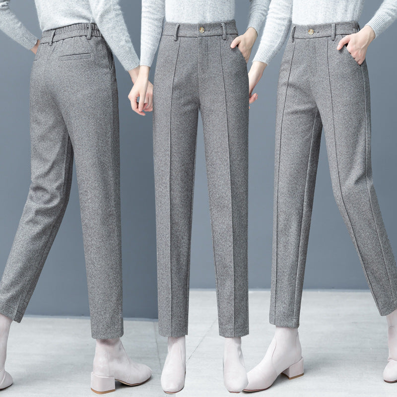 Autumn And Winter New All-matching Straight Casual Tappered  pants