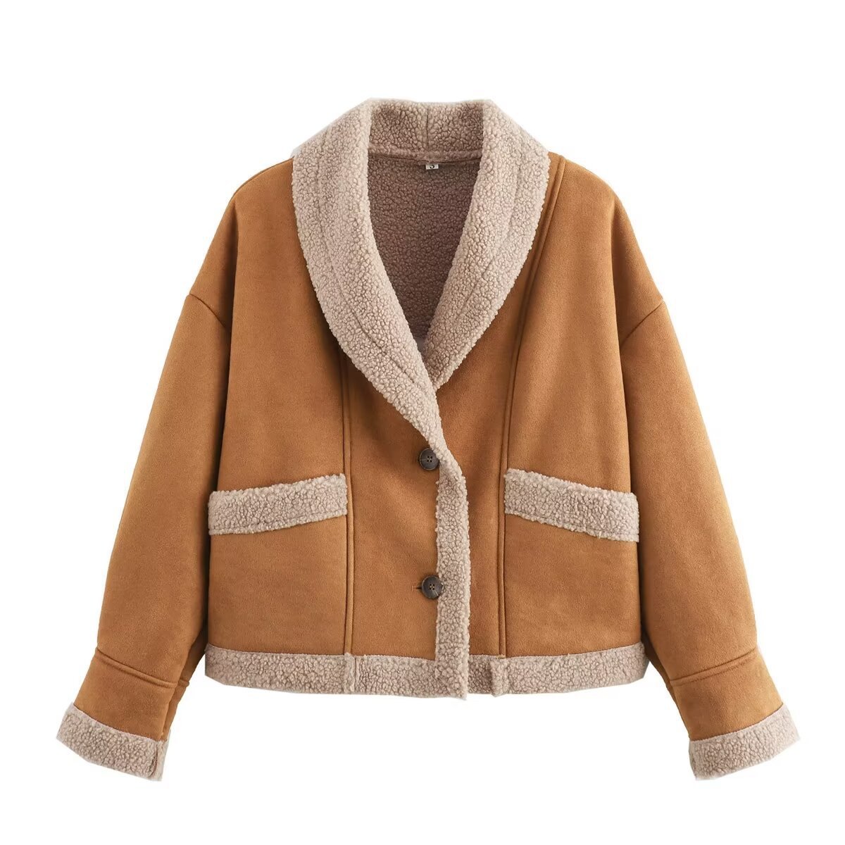 Women's Casual Lapel Loose Woolen Women's Casual